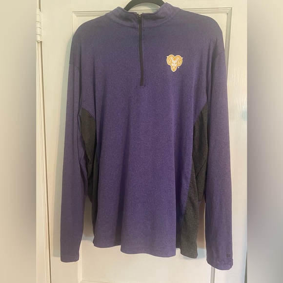 WEST CHESTER
GOLDEN RAMS MENS PURPLE
GENERATION LONG SLEEVE 1/4
ZIP PULLOVER - Picture 1 of 11